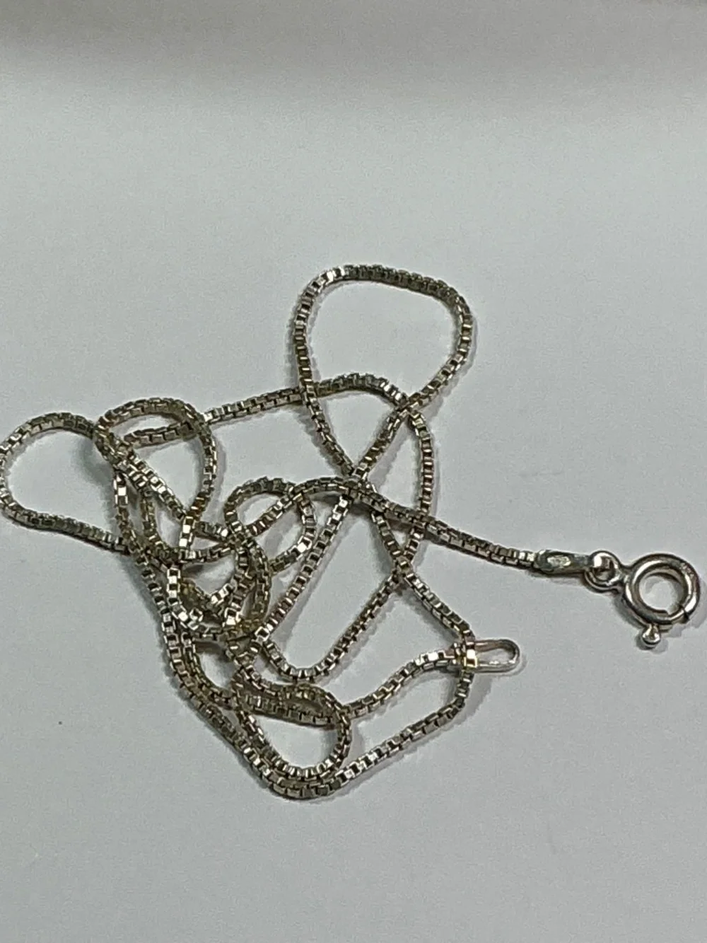 Sterling Silver Italian Chain / Necklace. 18 inches long